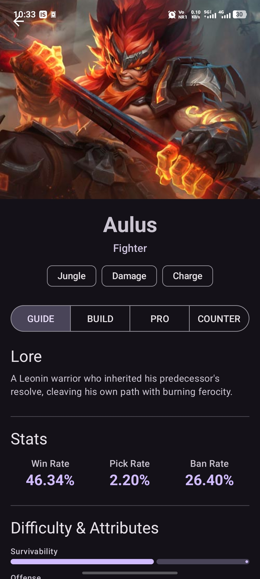 MLBB Guide hero detail screen