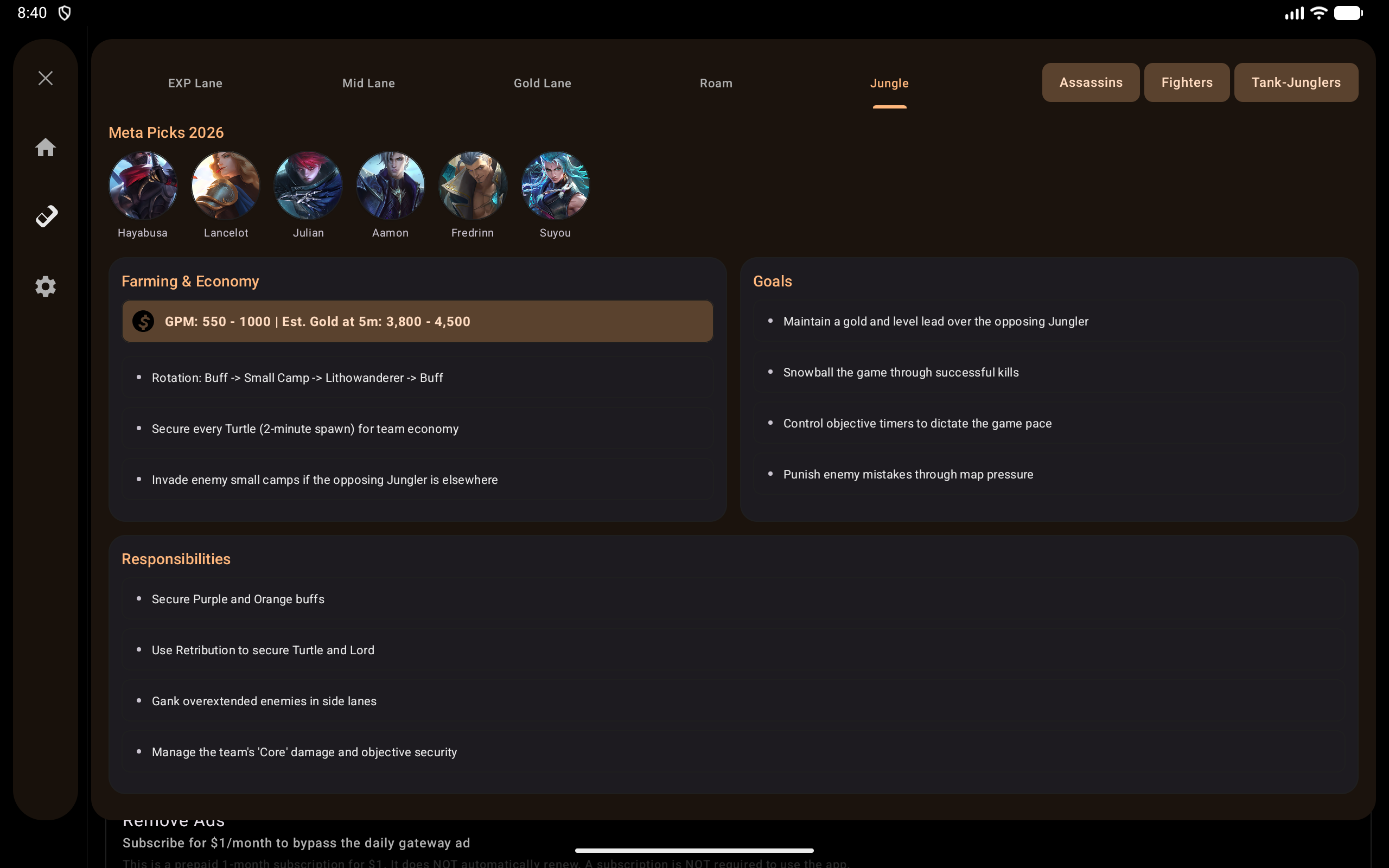 Tablet overlay guide tab